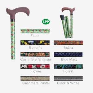 Canne à motif fixe ou pliante